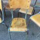 Lot de 15 chaises d'école mullca delagrave dépareillées vintage