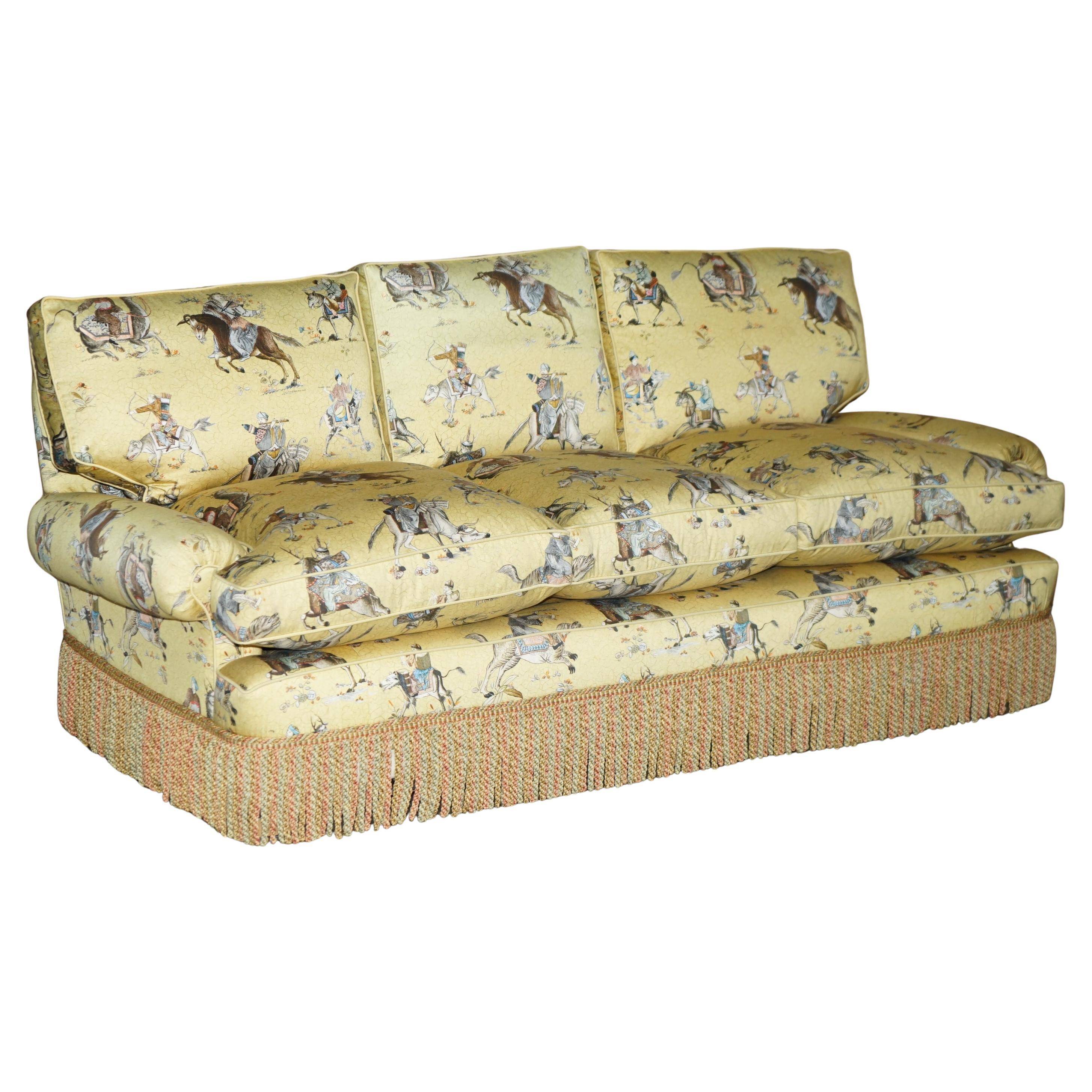 Canapé Peter Dudgeon Fitzwilliam Chinoiserie style upholstery