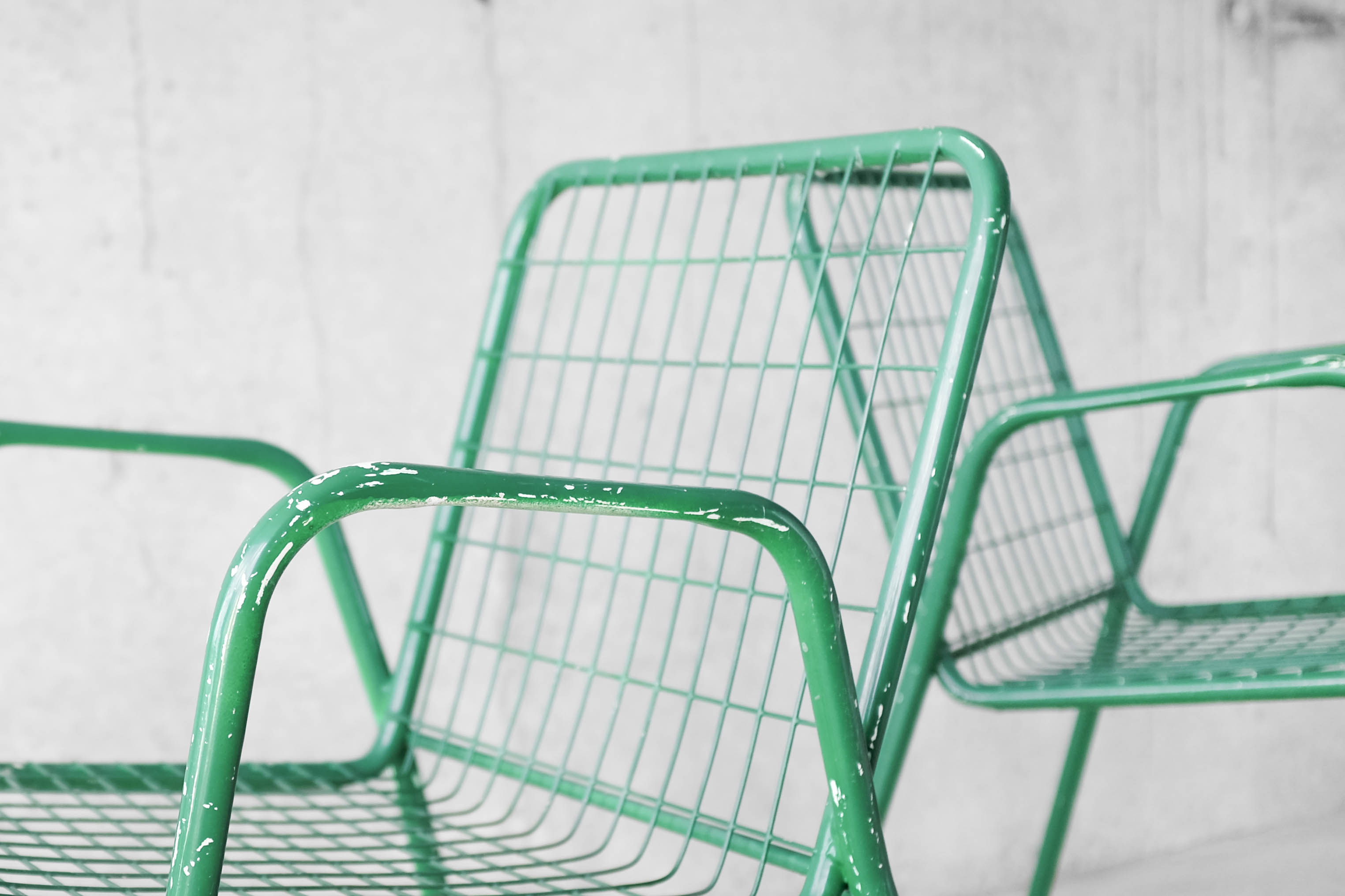 Pair of chairs EMU model Rio green