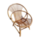 Rattan shell chair