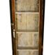 High old brown wall display case old teak wood
