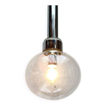 Vintage Space Age Suspension in Chrome and Glass by Motoko Ishii for Staff, 1970s