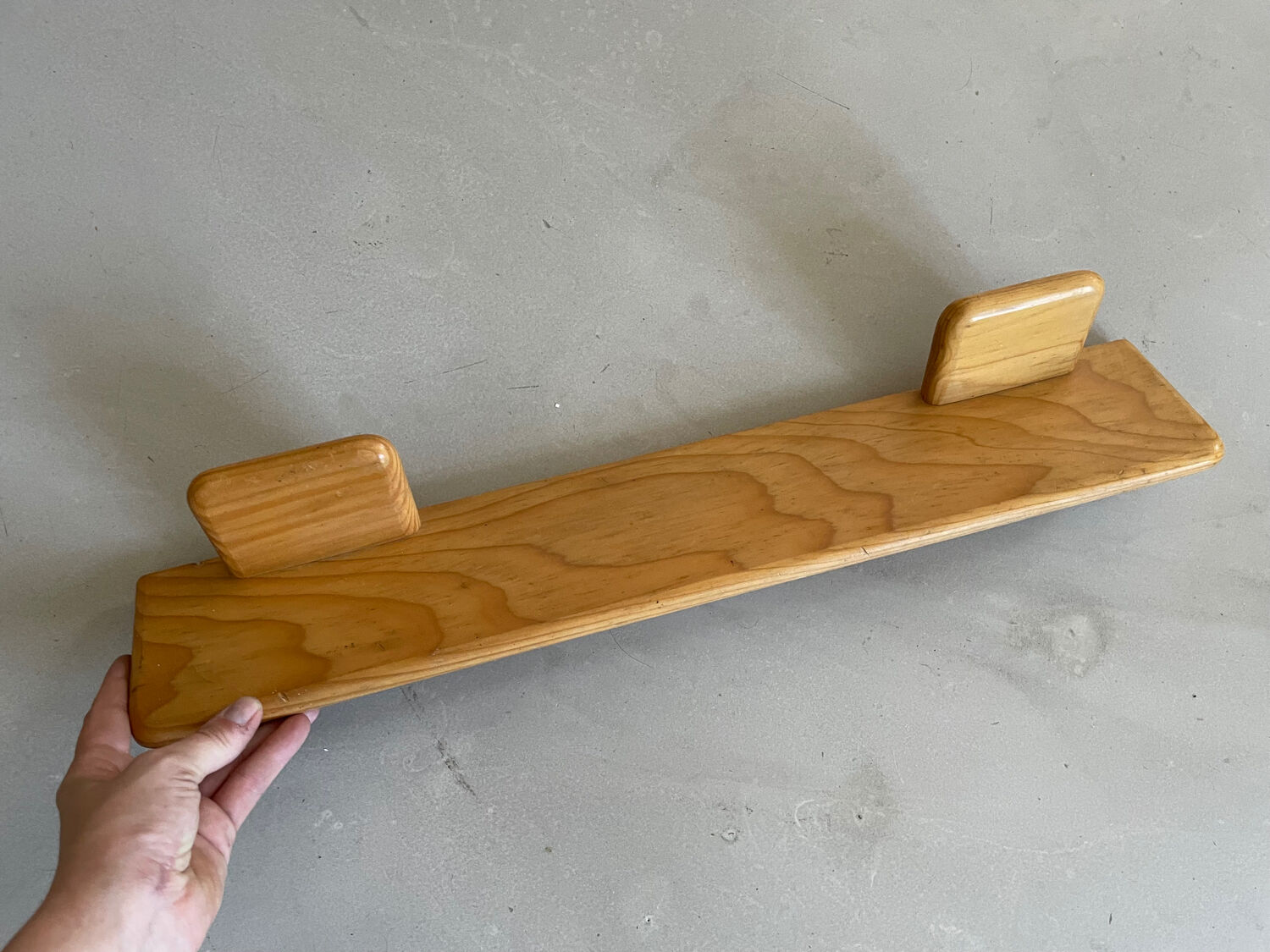 Wooden wall shelf