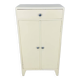 White wood convenient storage unit from the 1950s