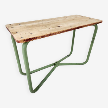 Table console ou table d'appoint industrielle vintage, tchécoslovaquie