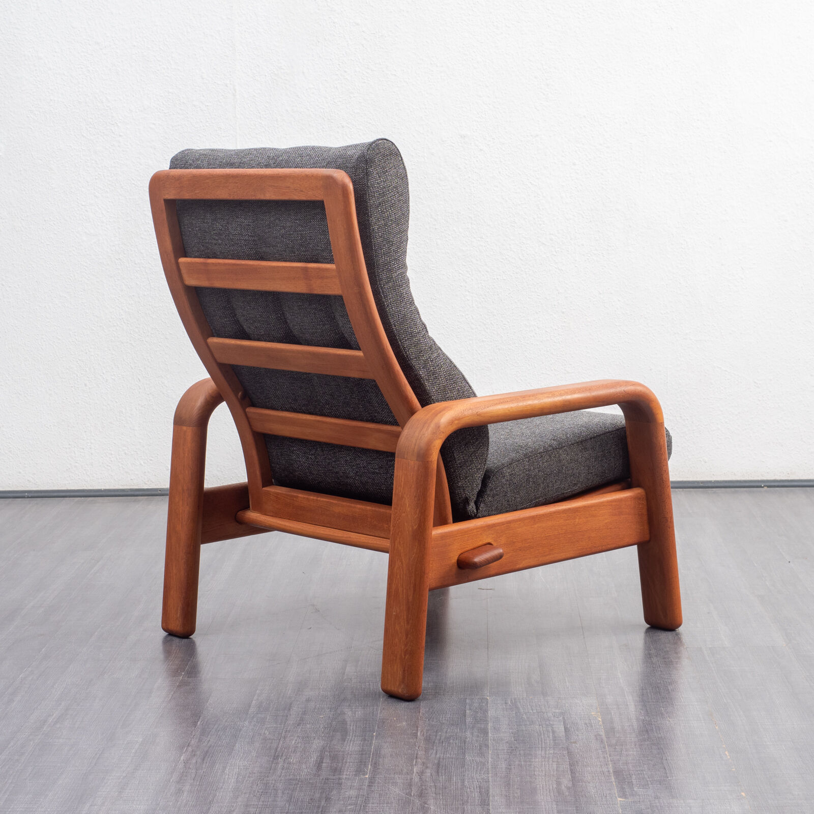 Vintage relax armchair, teak, refurbished, Danish design