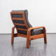 Vintage relax armchair, teak, refurbished, Danish design