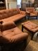 Rare set by JEAN GILLON, TIJUCA salon - 4 pieces - rosewood & leather