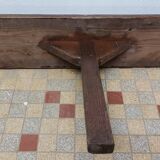 Ancien grand banc de ferme en bois  Vintage