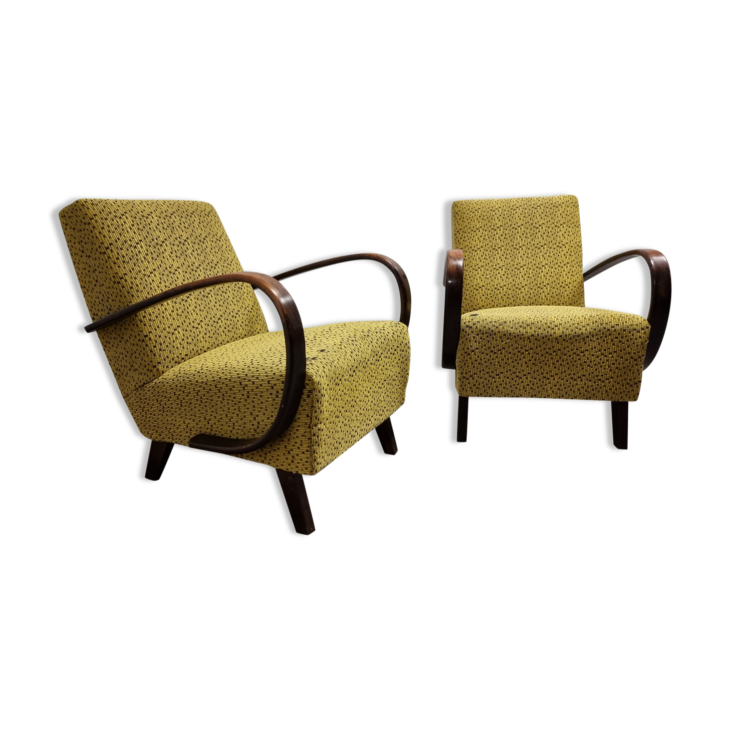 Pair of armchairs by Jindrich Halabala