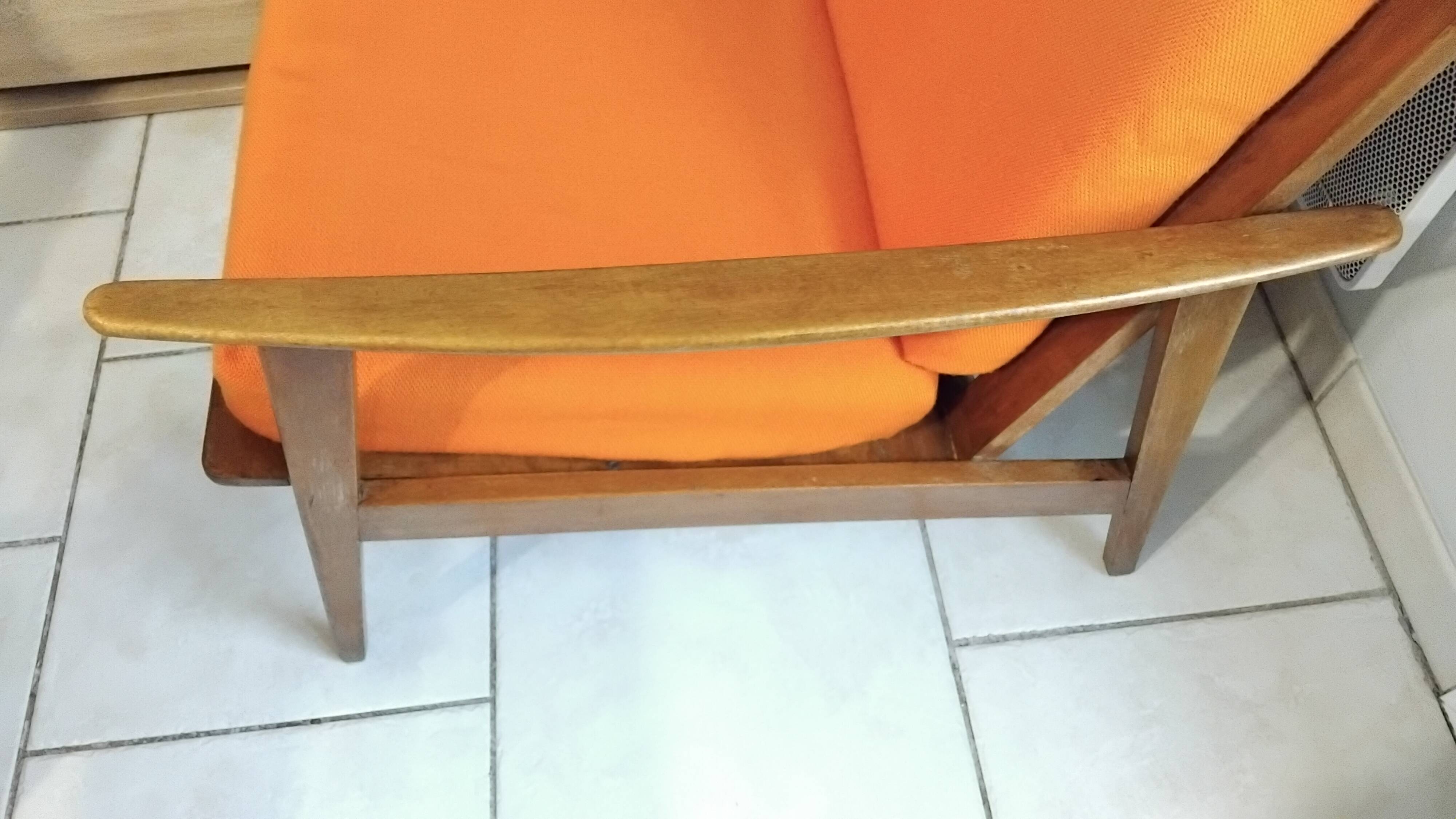 Fauteuil scandinave année 60 vintage danois