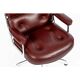 Eames Time Life Lobby office chair in red leather by Charles and Ray.