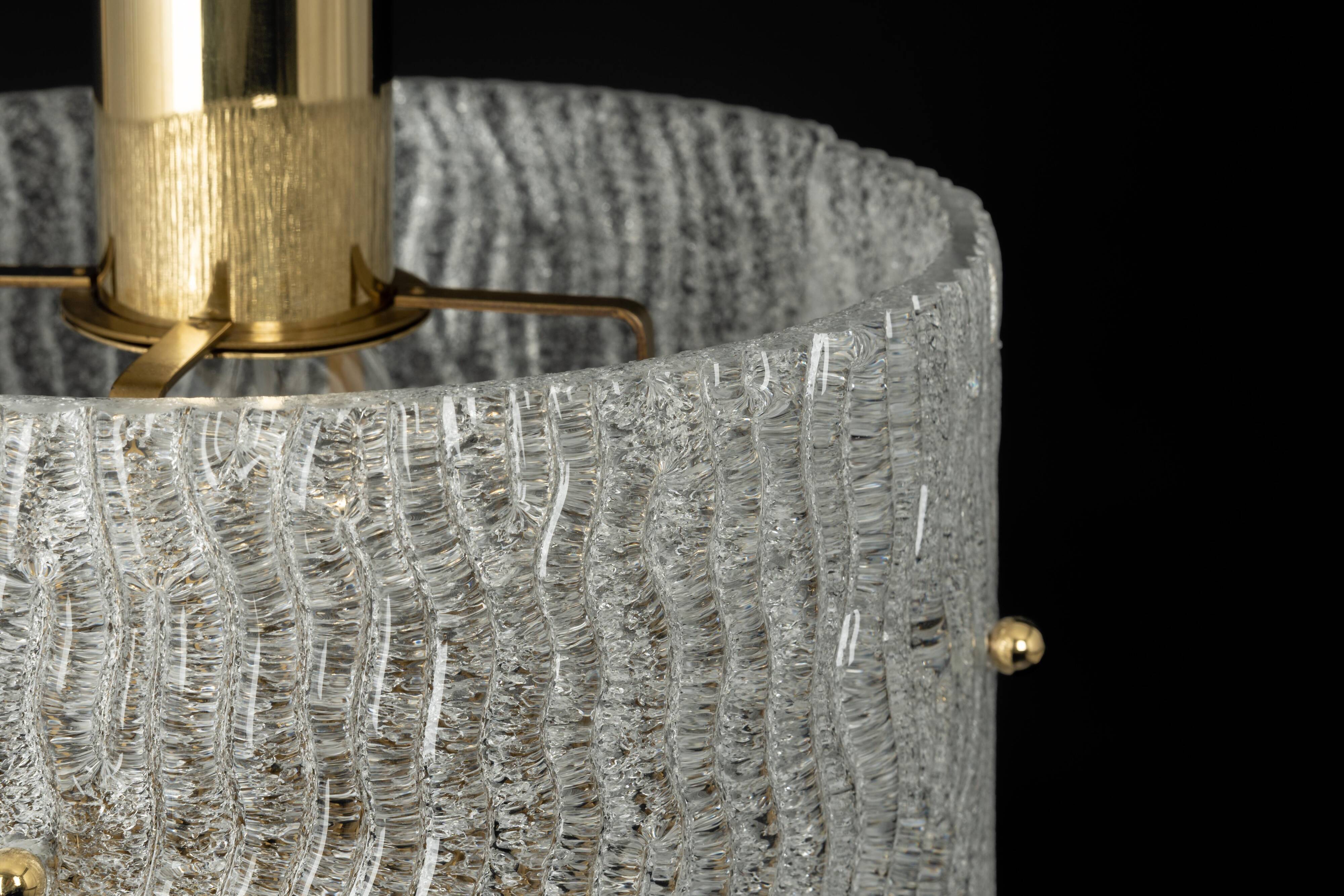 Large Murano hanging lamp by Hillebrand, 1970s