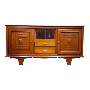 Enfilade en chêne sculpté,