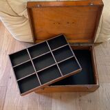 Vintage wooden toolbox chest