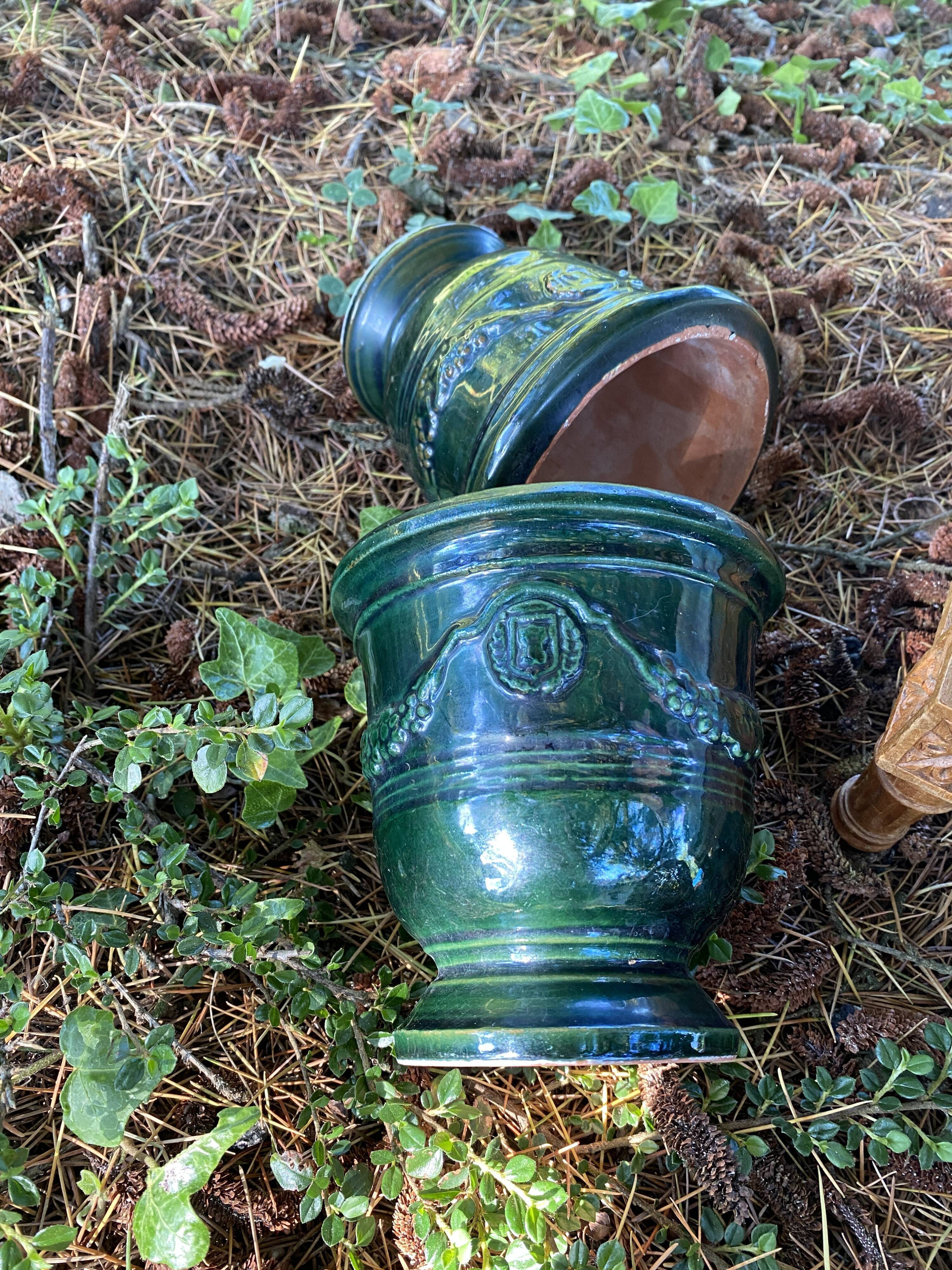 2 mini amphoras "Anduze"