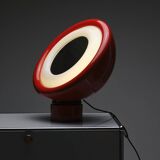 Orange resin mirror, elio martinelli, 1970s