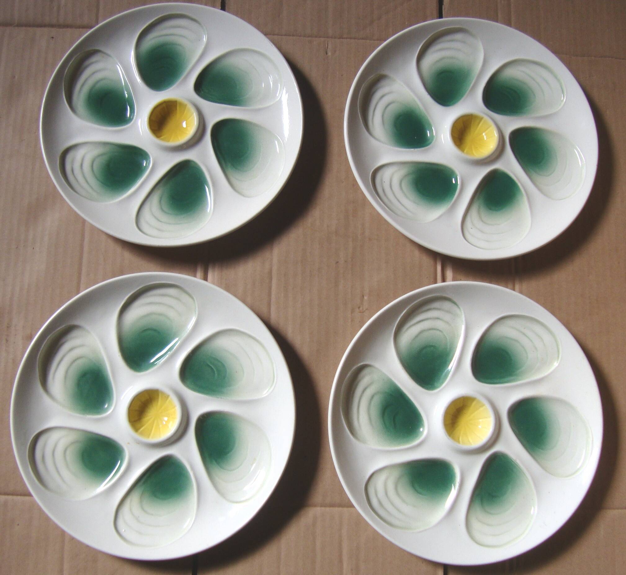 4 salins oyster plates 24 cm