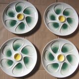 4 assiettes à huîtres 24 cm salins