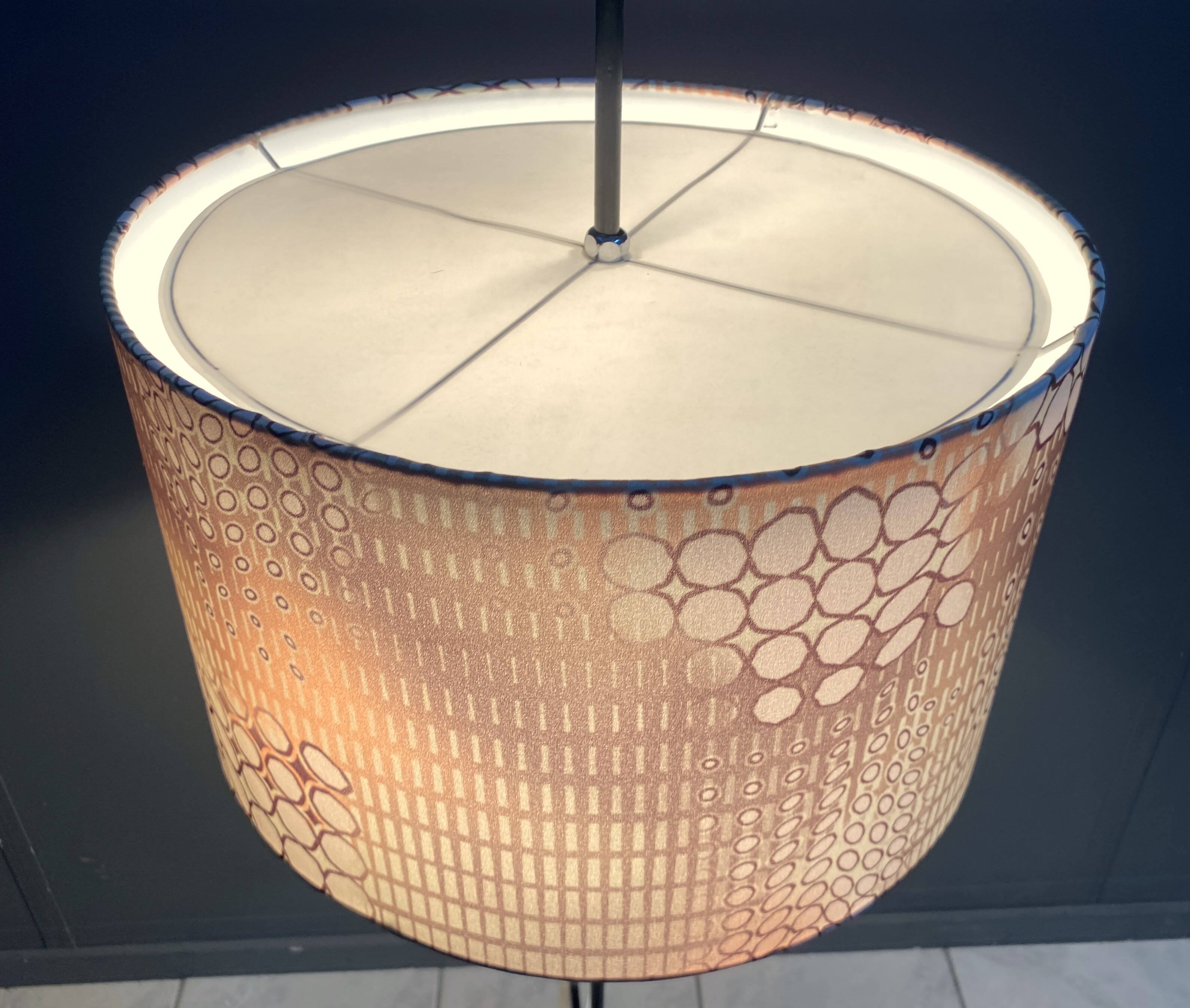 VEB Floor lamp 1960s black tripod base