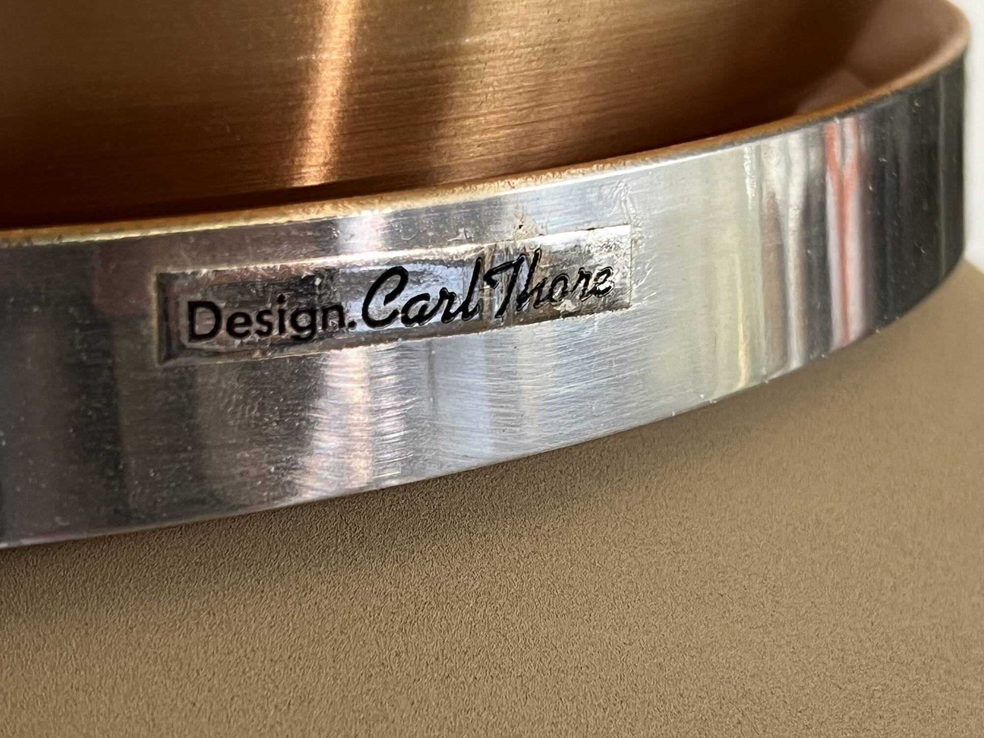 Suspension en aluminium de Carl Thore pour Granhaga Metall. Suède années 1970