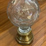 Antique faceted crystal ramp ball.