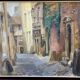 OIL ON CANVAS: view of the old Mans