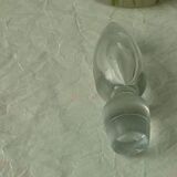 Lightly enameled granite glass carafe late 19th century