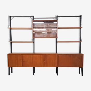 Poul Cadovius for Royal System free standing teak wall unit, Denmark 1950