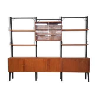 Poul Cadovius for Royal System free standing teak wall unit, Denmark 1950