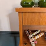 70s Scandi Icon: Architectural & Functional Nightstand