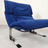 Chaises Saporiti Onda - daim bleu