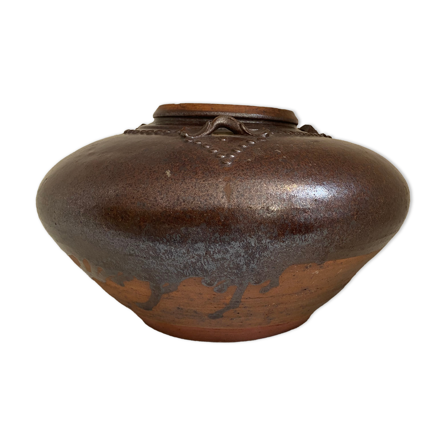 Chinese jar in glazed stoneware, XVII eme