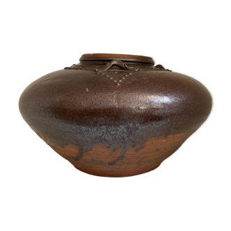 Chinese jar in glazed stoneware, XVII eme