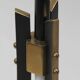 Black and Brass Floor Lamp, Model KT 706 — Konsthantverk Tyringe, Sweden, 1950s