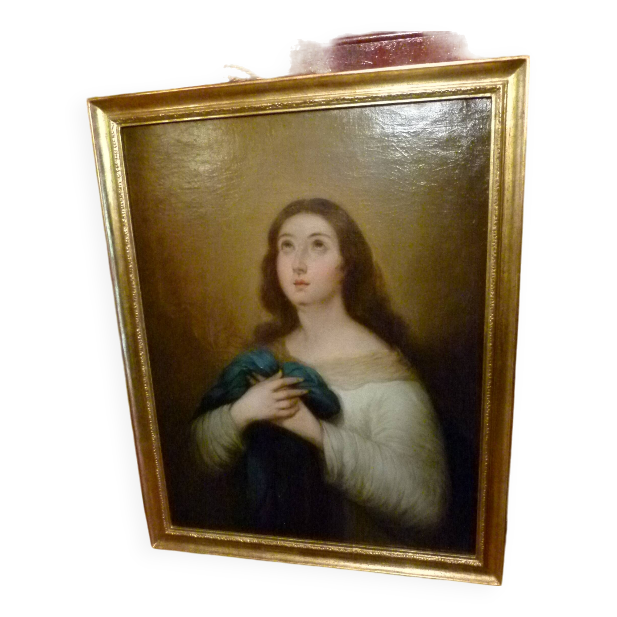 Religious oil painting. 19th century