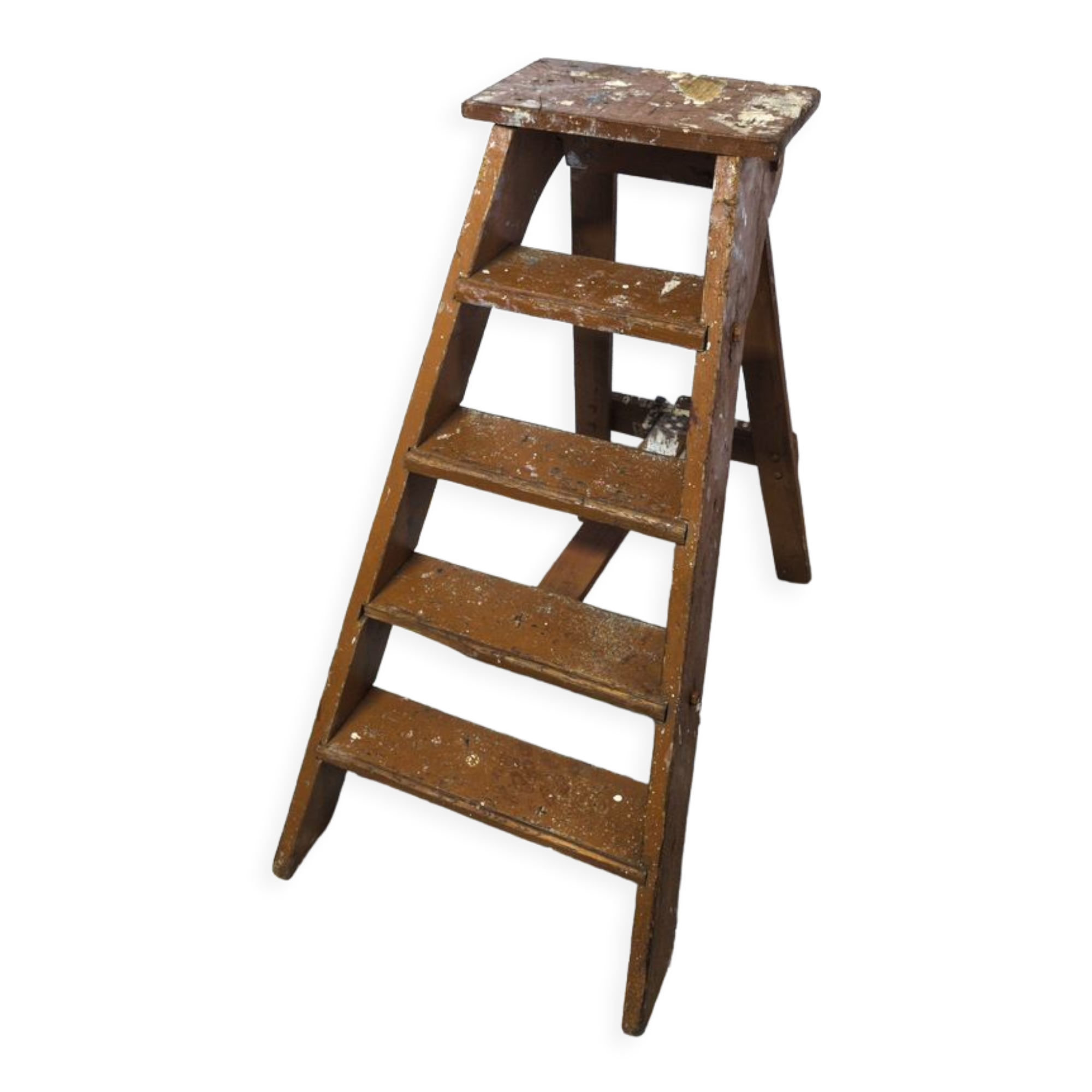 Old wooden stepladder