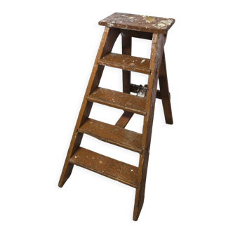 Old wooden stepladder