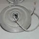 Art Deco faceted pressed glass globe pendant light