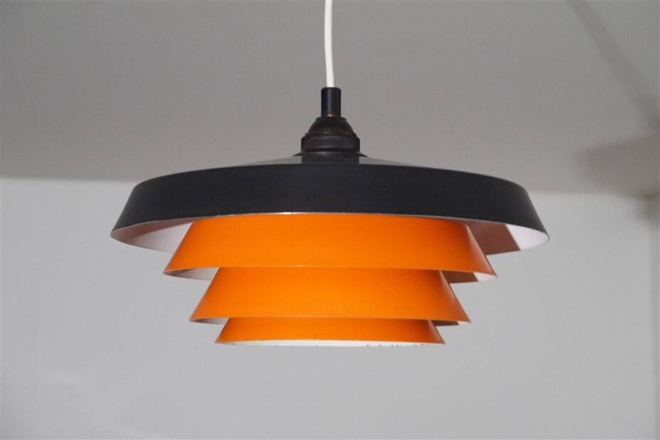 Danish metal pendant light 1970