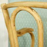 Viennese curved wooden bistro armchair