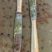 Cutlery set consisting of 49 pieces in silver metal, antique and collector's item