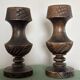 Wooden candle holders