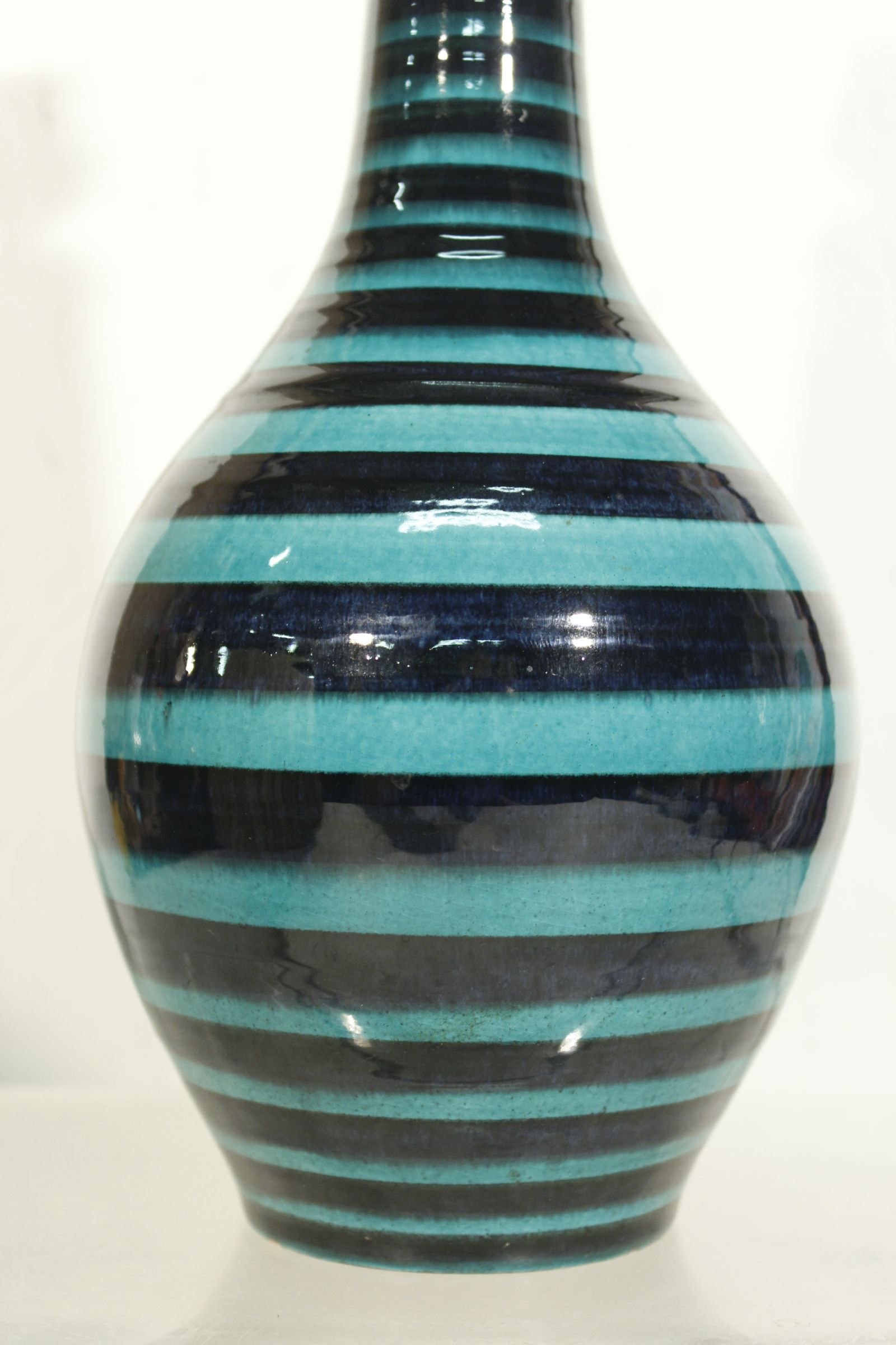 Ceramic lamp base from the Müller workshops in Lucerne Switzerland 1950s