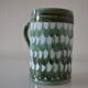 Vintage ceramic beer mug hallstatt austria