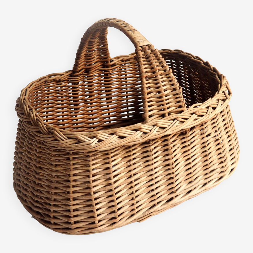 Panier en osier ancien