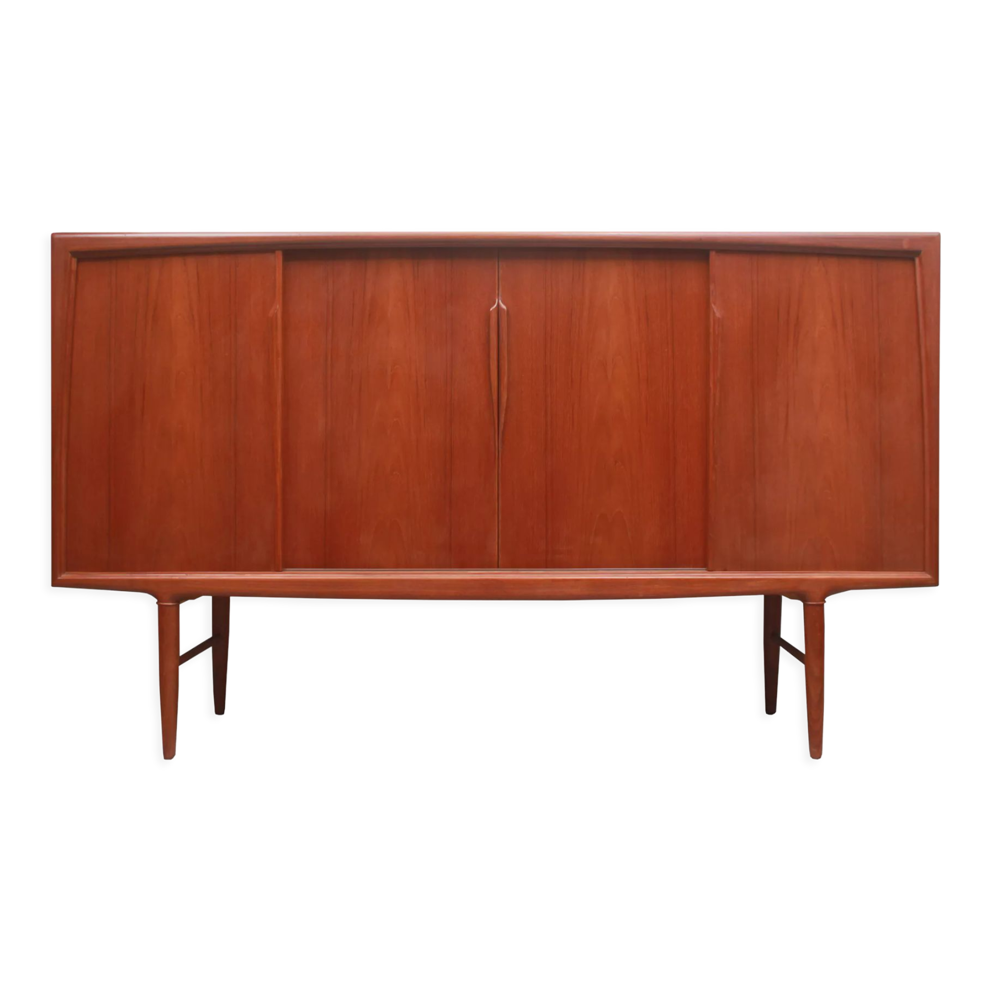 1960s teak sideboard Axel Christensen with sliding doors