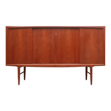 Enfilade en teck des années 1960 Axel Christensen avec portes coulissantes