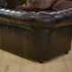 Chesterfield 3-seater sofa in black leather