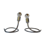 Snake model lamps pair by Gepo ,1970